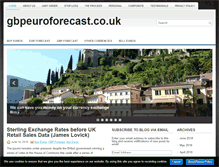 Tablet Screenshot of gbpeuroforecast.co.uk
